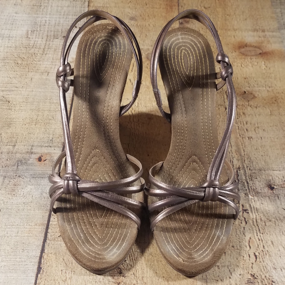 Covington Brown and Tan Wegde (Size : 6 1/2 )